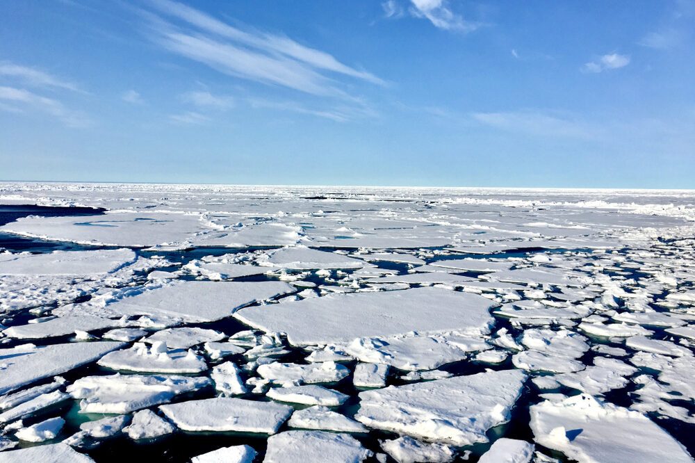 Sea ice at the North Pole