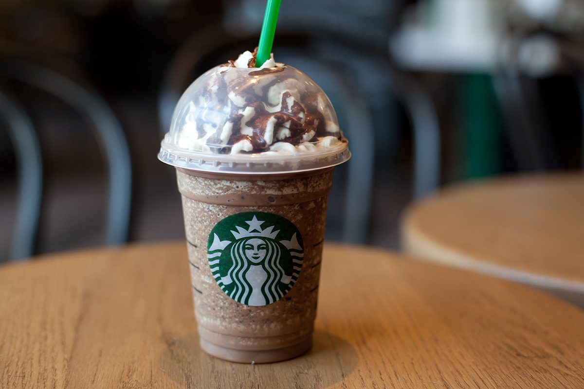 Frappuccino beverage from Starbucks Coffee