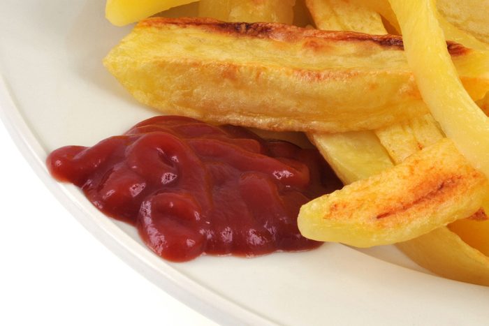 ketchup with French fries